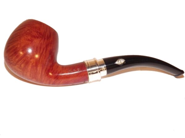 Brebbia pipa Sterling Ambra 834 Bent Apple - Image 2