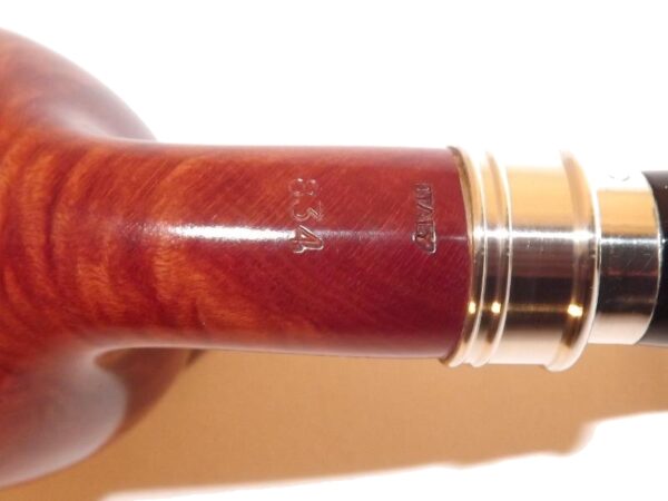 Brebbia pipa Sterling Ambra 834 Bent Apple - Image 5