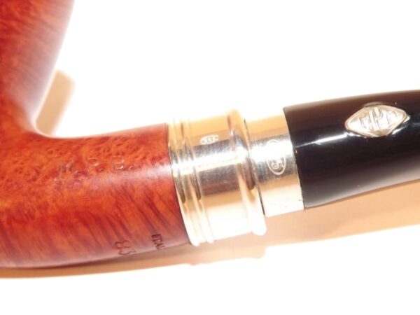 Brebbia pipa Sterling Ambra 835 Bent Brandy - Image 2