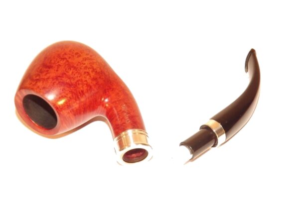 Brebbia pipa Sterling Ambra 835 Bent Brandy - Image 3
