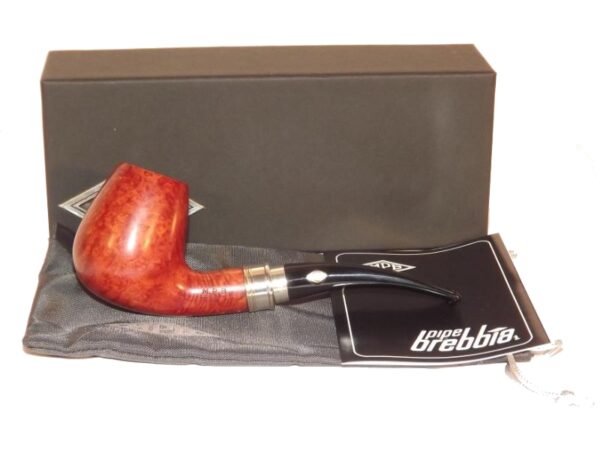 Brebbia pipa Sterling Ambra 839 Bent Egg - Image 6