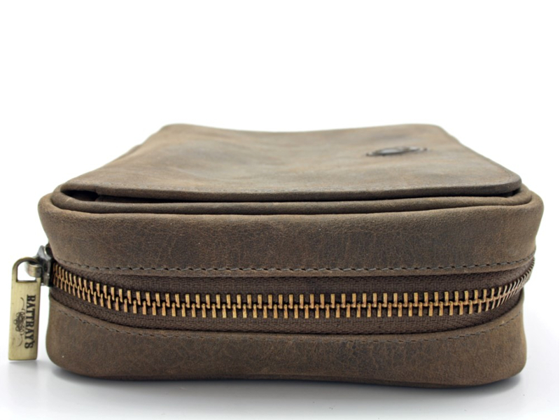 Rattray's Peat pipatáska 3 pipa számára, barna bőr - Image 3