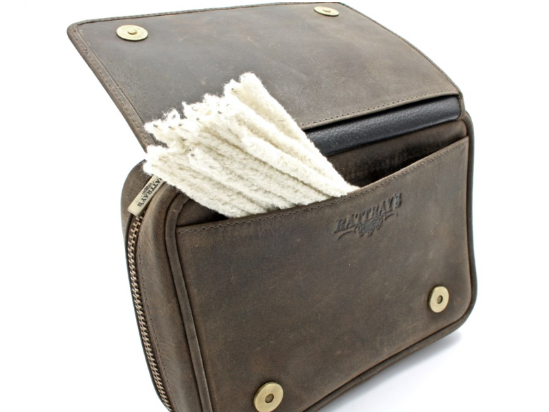 Rattray's Peat pipatáska 3 pipa számára, barna bőr - Image 4