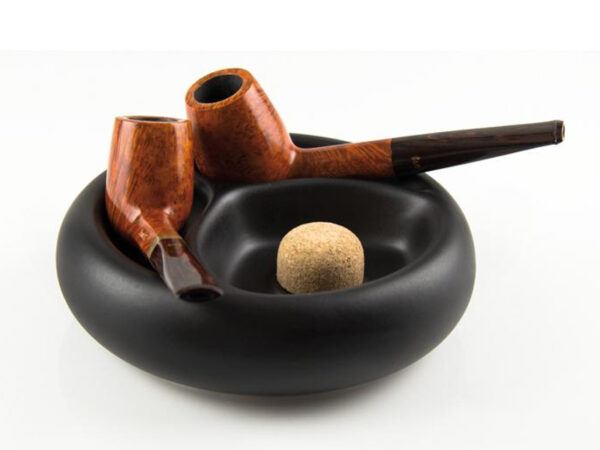 Pipahamutartó - fekete, kerámia, 2 pipának - Image 2