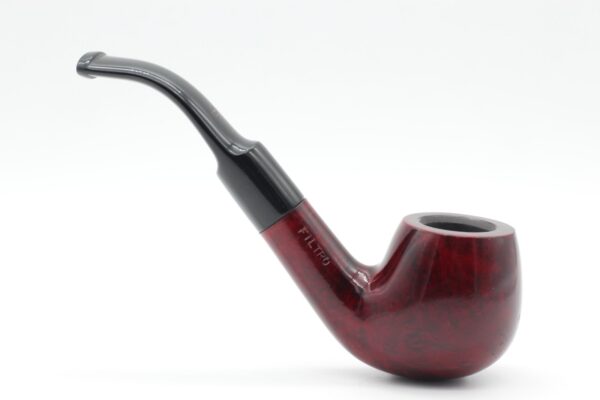 Lorenzo pipa Filtro 170 Red Polish Bent Apple - Image 2