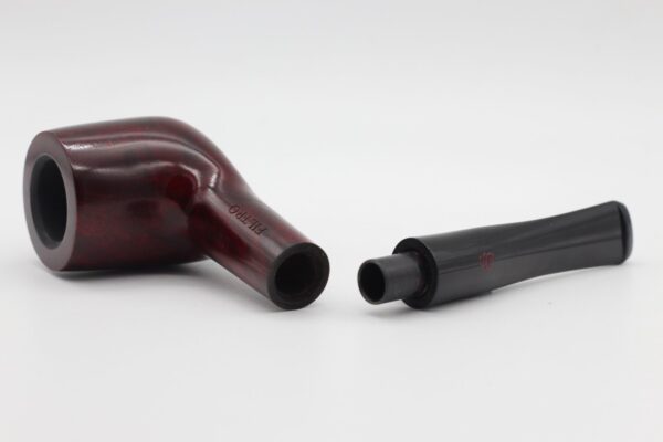 Lorenzo pipa Filtro 430 Red Polish Billiard - Image 4