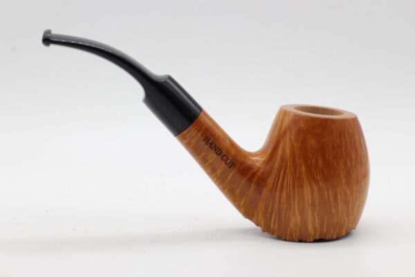 Lorenzo pipa Hand Cut 956 Natural Bent Volcano - Image 2
