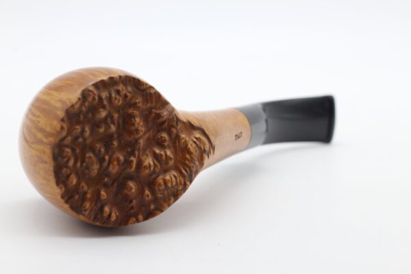 Lorenzo pipa Hand Cut 956 Natural Bent Volcano - Image 3
