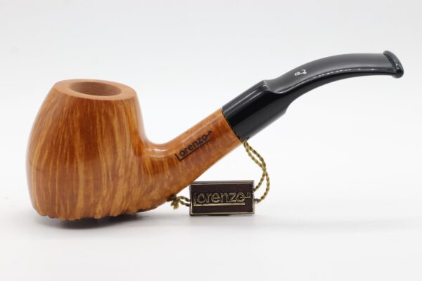 Lorenzo pipa Hand Cut 956 Natural Bent Volcano - Image 6
