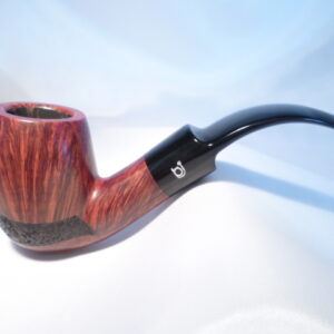 Bjarne pipa Red Black Rustic Bent