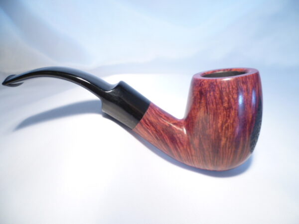 Bjarne pipa Red Black Rustic Bent - Image 2