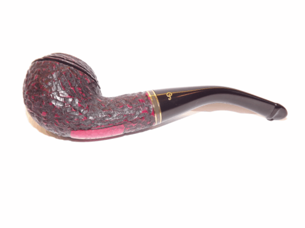 Peterson pipa Emerald 999 Rustic P-lip Bent Rhodesian - Image 3