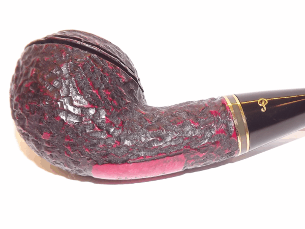 Peterson pipa Emerald 999 Rustic P-lip Bent Rhodesian - Image 4