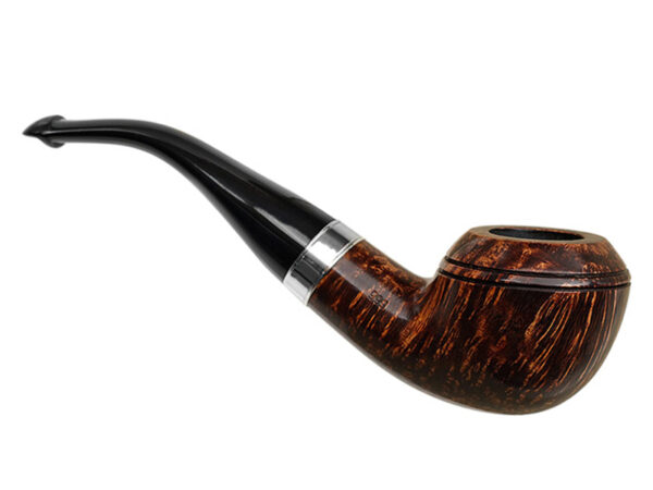 Peterson pipa Flame Grain 999 P-lip Bent Rhodesian - Image 2