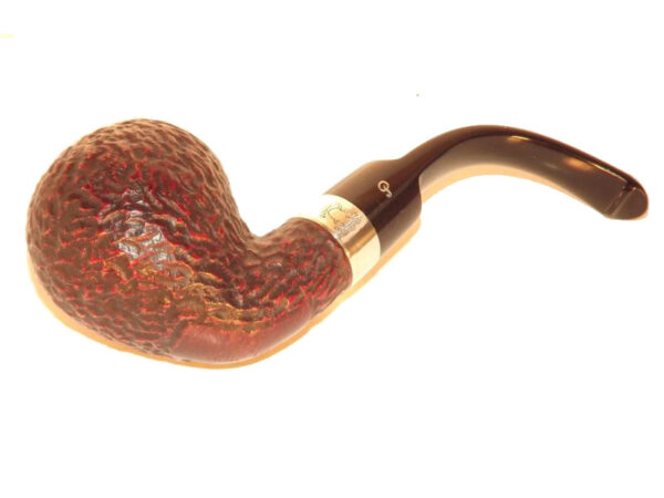 Peterson pipa Sherlock Holmes Lestrade Rustic P-lip Bent Apple - Image 3