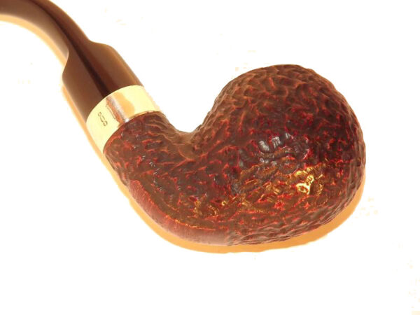 Peterson pipa Sherlock Holmes Lestrade Rustic P-lip Bent Apple - Image 4