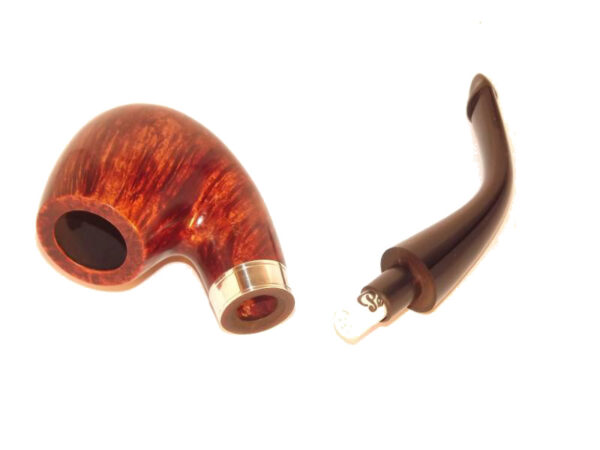 Peterson pipa Flame Grain 221 P-lip Bent - Image 5