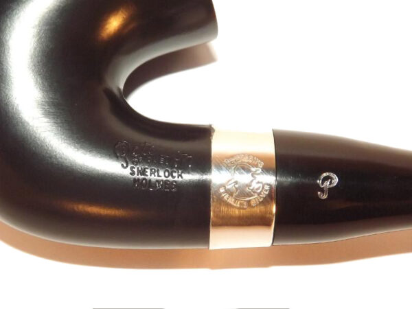 Peterson pipa Sherlock Holmes Original Ebony P-lip Bent Dublin - Image 6
