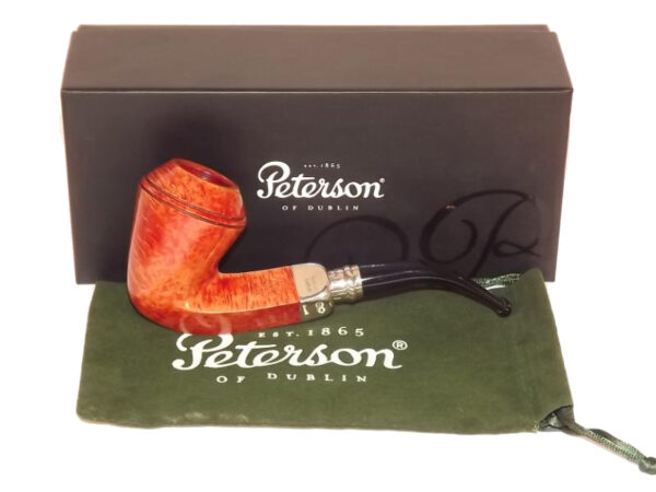 Peterson pipa Spigot Silver XL26 Natural Bent Bulldog - Image 7