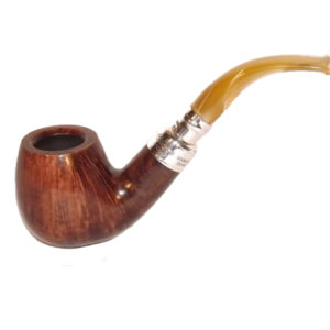 Peterson pipa Spigot Silver 68 Flame Grain F-lip