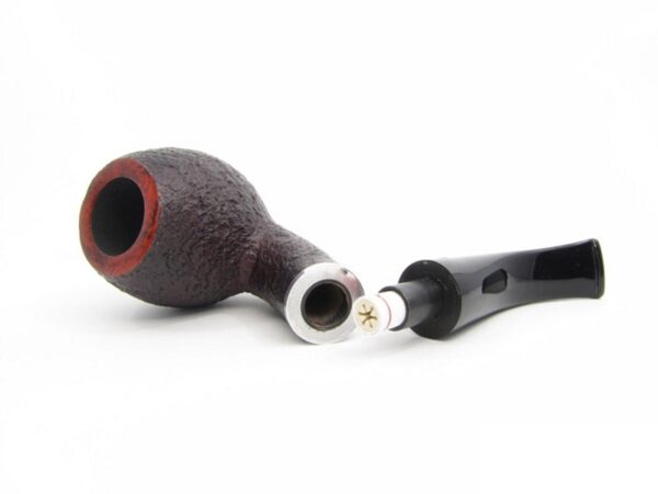 Stanwell pipa Relief 185 Black Sand - Image 5