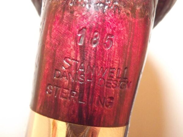 Stanwell pipa Sterling 185 Black Sand - Image 6