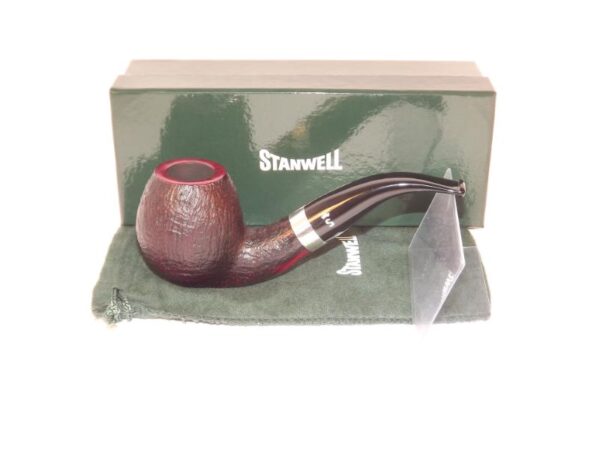 Stanwell pipa Sterling 185 Black Sand - Image 7