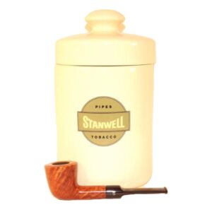 Stanwell Light Polish pipa + dohánytartó
