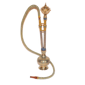 Exkluzív valódi réz vizipipa - 46 cm, kék