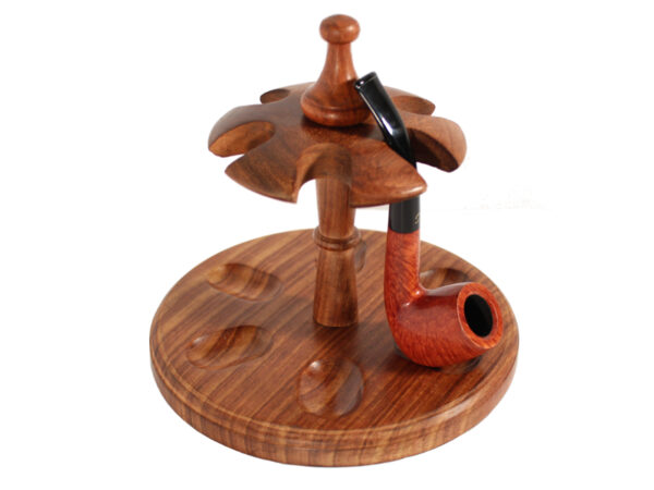 Szezámfa pipatartó 6 pipa részére - kerek, 20cm - Image 2